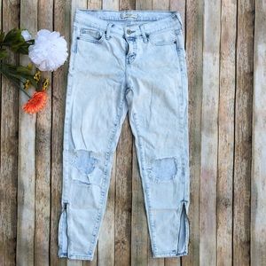 Abercrombie & Fitch acid wash distressed jeans